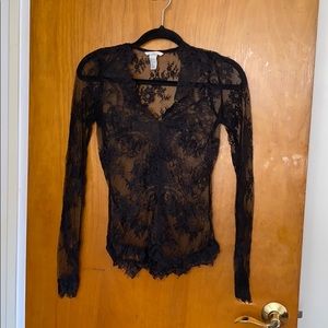 H&M sheer lace top.